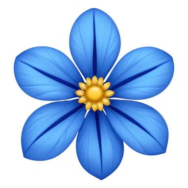 Emoji flor azul sticker