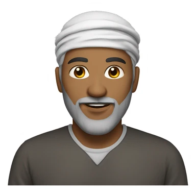 A muslim man with light Brown eyes and blond beard sticker