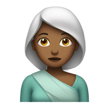 A woman who is Sick  sticker