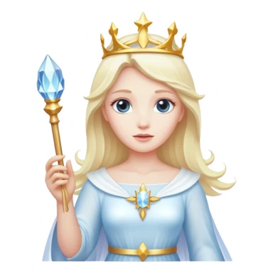 Angel Queen made of light with wand sticker