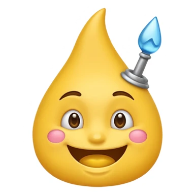 Emoji souriant Avec goutte de sueur anniversaire sticker