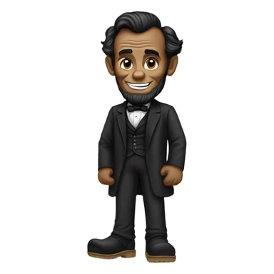 abraham lincoln wearing crocs sticker