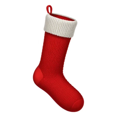 Christmas red sock sticker