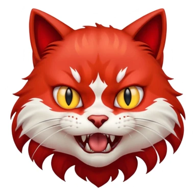 blood cat rage sticker