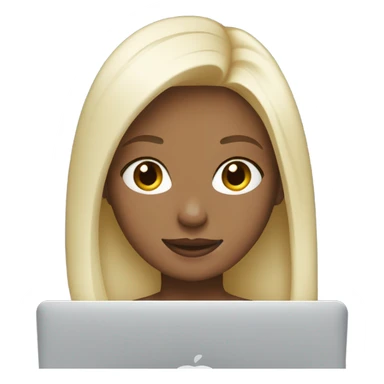 platinum-blonde-girl-with-macbook sticker