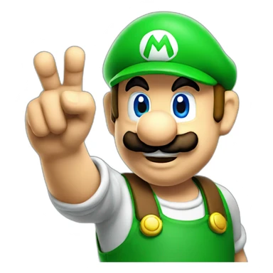 mario pointing at you sticker