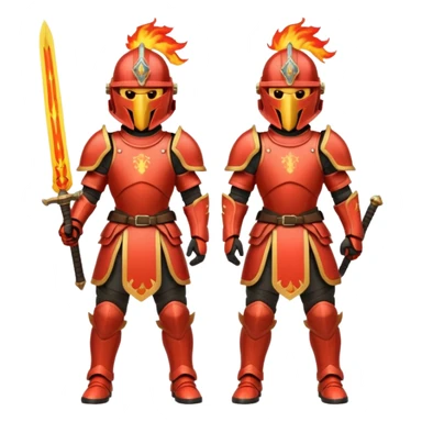 fire armored warriors sticker