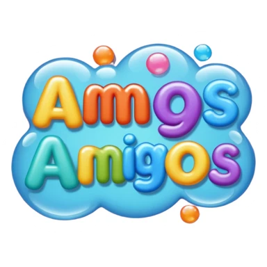 Retro Stickers  AMIGOS sticker