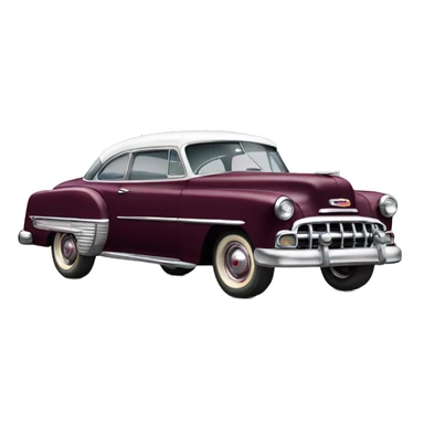 1950 Chevy bel air burgandy  sticker