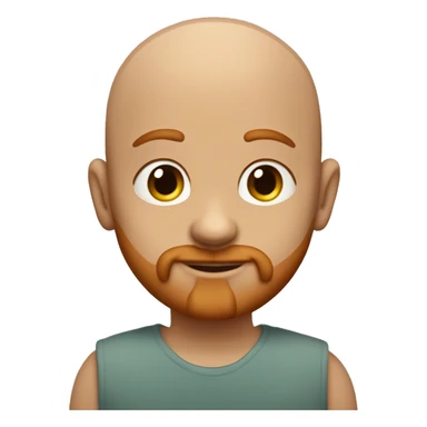Bald dad with a little beard of 3 day redhair with her daughter red curly haïr sticker