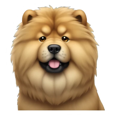 Fluffy chow chow  sticker