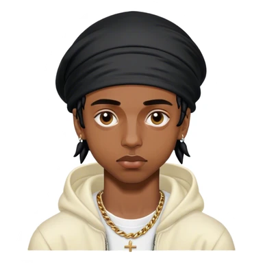 vamp playboi carti in Balenciaga and durag sticker