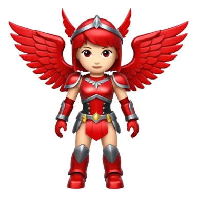 a roblox red valkyrie with no people sticker