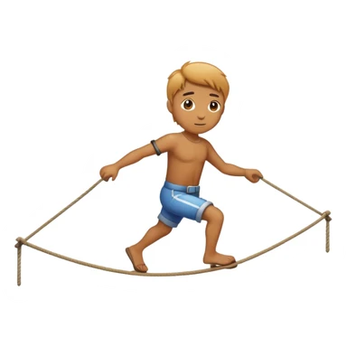 person walking on tightrope
 sticker