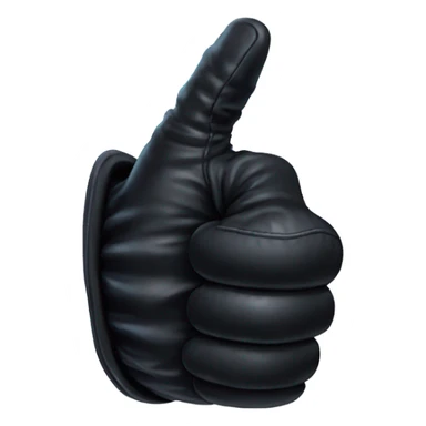 thumb up, gothic glove, magical style sticker