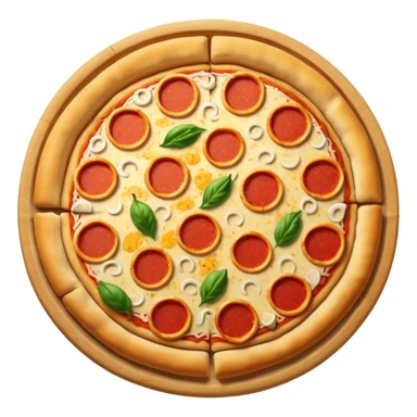 pizza with pepperonis sticker