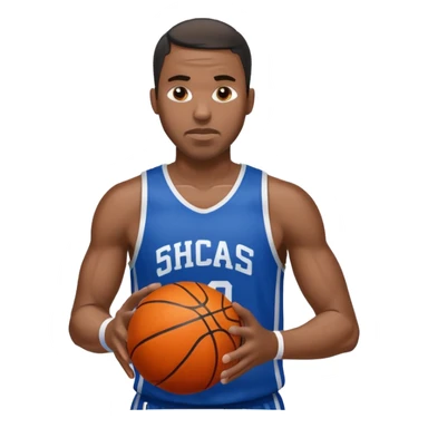 basketball player black man sticker