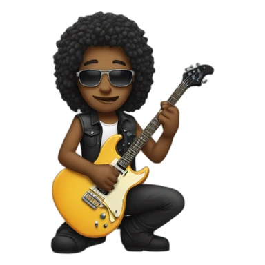 Rock player sticker