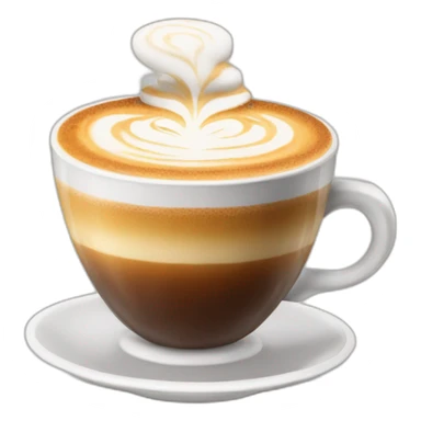 Cappuccino with foam sticker