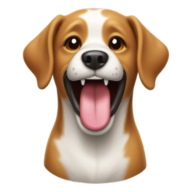 dog sticking out tongue sticker