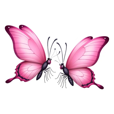 Pink butterflies two  sticker