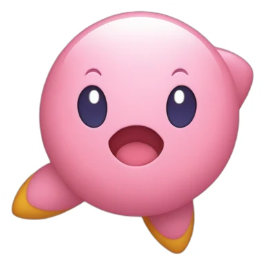 Kirby sur un étoil sticker