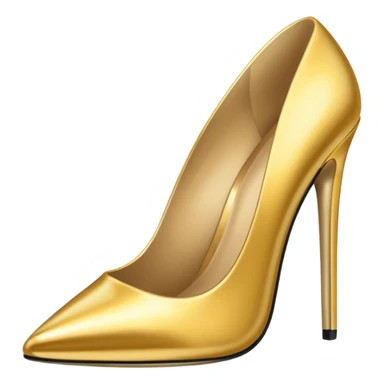 Gold party heels sticker