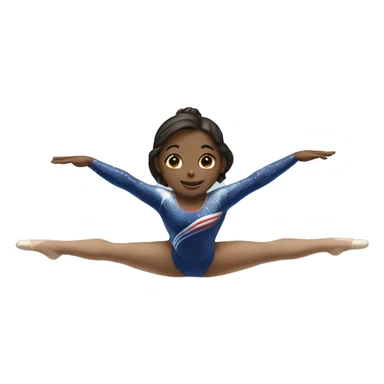 summer olympics girl gymnastics beam sticker