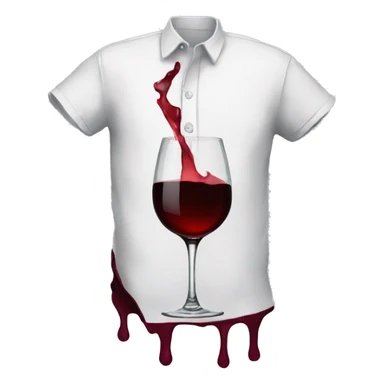 Red wine stained shirt  sticker