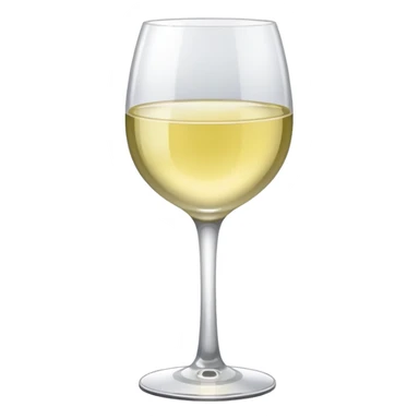 White wine glass sticker