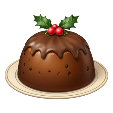 Christmas pudding sticker