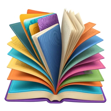 a book with brightly colored wallpaper samples sticker