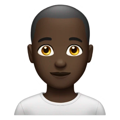darkskinned boy with buzzcut  sticker