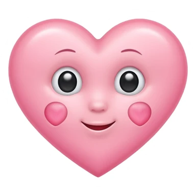Baby pink heart emoji sticker
