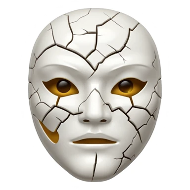 Máscara rachada sticker