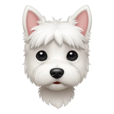 Tiny westie dog sticker