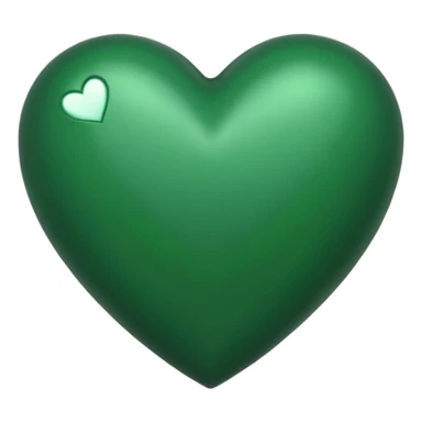 corazon verde oscuro sticker