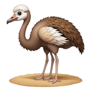 Ostrich with head in the sand sticker