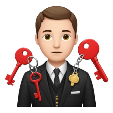 Official with Clusters of Keys Around Their Necks sticker