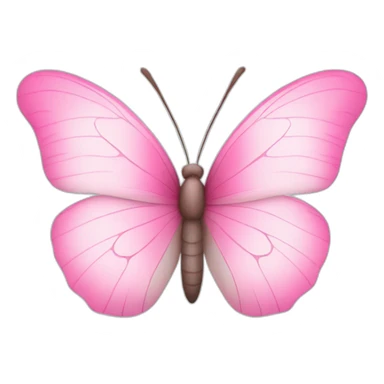 pink and white butterfly sticker