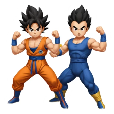 Goku and Vegeta  sticker