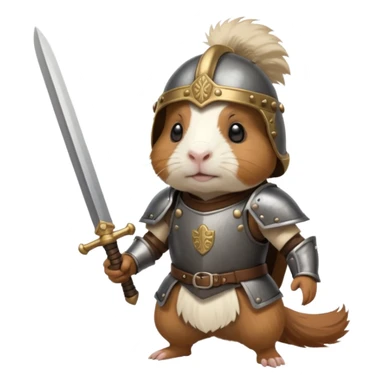 Guinea pig warrior sticker