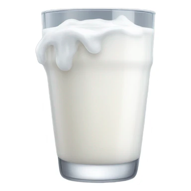 Milk at glass sticker