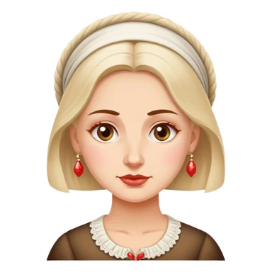 traditional polish european woman simple-traditional  sticker