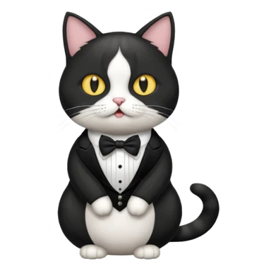 cat mafia corleone - moaning moan meow sticker