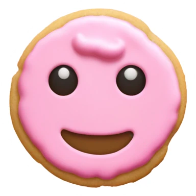 Pink sugar cookie Crumbl cookie sticker