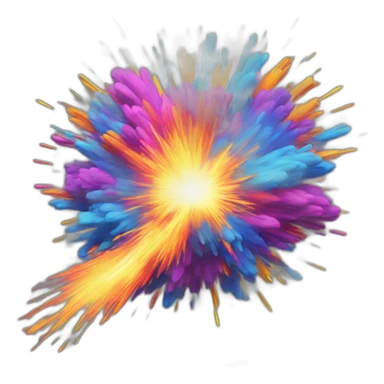colorful explosion sticker