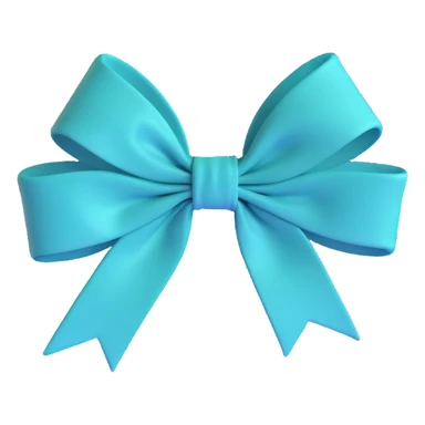 dark teal bow sticker