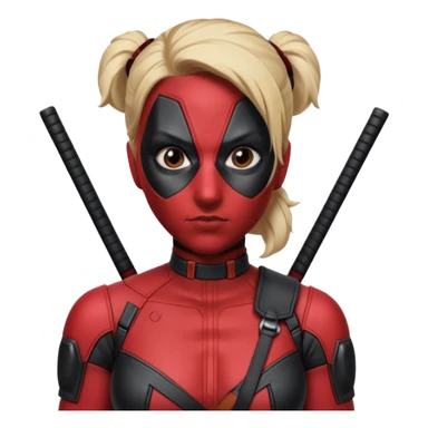 female deadpool from Deadpool & Wolverine movie sticker