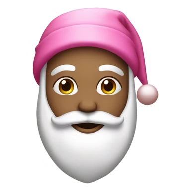 Pink Santa had sticker